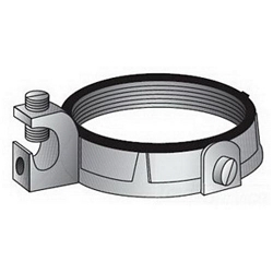 O-Z/Gedney IBC-400L-4BC Threaded Grounding Bushing, 4 in Trade, 14 AWG Solid Wire Min, 4 AWG Stranded Wire Max, 5-3/16 in Dia, Malleable Iron