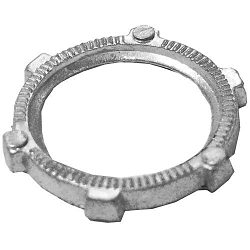 Appleton NEER™ L-300-D L-D Standard Conduit Locknut, 1-1/2 in, For Use With Threaded Conduit/Connectors, Die Cast Zinc