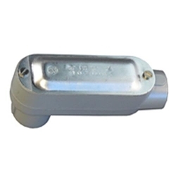 Appleton UNILETS™ LB-100ACGA Type LB Conduit Outlet Body With Cover and Gasket, 1 in Hub, 85 Form, 11.8 cu-in Capacity, Pressure Cast Aluminum, Epoxy Powder Coated