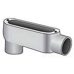 O-Z/Gedney Spec 5 LB-200G Type LB Conduit Body, 2 in Hub, Form 35 Form, 73 cu-in Capacity, Malleable Iron, Hot Dipped Galvanized