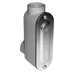 Appleton NEER™ LB400DCG Type LB Conduit Outlet Body, 1-1/4 in Hub, 308 cu-in Capacity, Die-Cast Aluminum, Epoxy Powder Coated