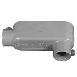 Appleton NEER™ LB-75-SS Type LB Conduit Outlet Body, 1 in Hub, Die Cast Aluminum, Epoxy Powder Coated