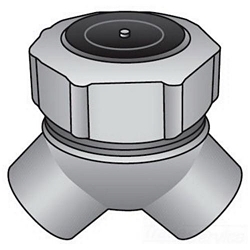 O-Z/Gedney LBY-150 Capped Type LBY Short Conduit Elbow, 1-1/2 in Trade, 90 deg, Malleable Iron, Triple Coated