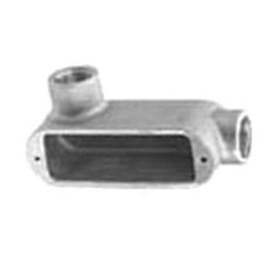 Appleton UNILETS™ LL69 Type LL Conduit Outlet Body, 2 in Hub, Form 9, 82.8 cu-in, Copper Free Aluminum, Natural