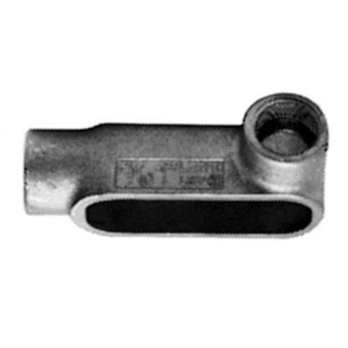 Appleton UNILETS™ LR77-SA Type LR Conduit Outlet Body, 2-1/2 in Hub, Form 7 Form, 102 cu-in Capacity, Cast Aluminum, Epoxy Powder Coated
