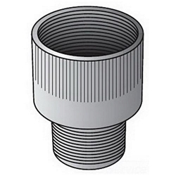 O-Z/Gedney ME-324S Male Conduit Enlarger, 11/16 in, For Use With Rigid Conduit/IMC, Steel, Zinc Electroplate