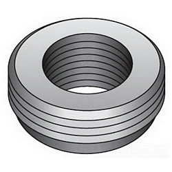 O-Z/Gedney RB-356 RB Series Reducing Bushing, 4 x 3 in Trade, Malleable Iron, Zinc Electroplated