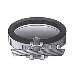 O-Z/Gedney SBLG-1204 Type SBLG Grounding Bushing, 14 to 4 AWG AC Cable, 1-1/4 in Trade, Malleable Iron, Zinc Plated