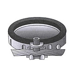 O-Z/Gedney SBLG-3622 Specification Grade Ground Bushing, 3-1/2 in Trade, 8 AWG Wire Min, 2/0 AWG Wire Max, 4-1/2 in Dia, Malleable Iron