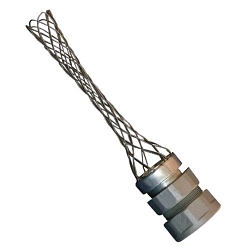 Appleton ST-150FSR Concretetight Non-Insulated Throat Oiltight Raintight Liquid Tight Conduit Connector With Stainless Steel Wire Mesh Strain Relief, 1-1/2 in Trade, 1.87 to 1.9 in Cable Openings, Malleable Iron