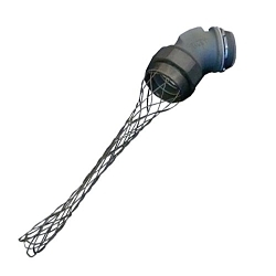 Appleton STB-45300SR Insulated Throat Oiltight Raintight Liquid Tight Conduit Connector With Stainless Steel Wire Mesh Strain Relief, 3 in Trade, 3.46 to 3.5 in Cable Openings, For Use With Liquid Tight Flexible Metallic Conduit, Malleable Iron
