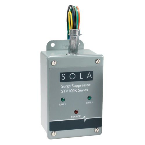 SolaHD STV100K-10Y STV 100K Surge Protective Device, 208Y/120 V AC, 47 to 63 Hz, 100 kA SCCR, 3 Phase