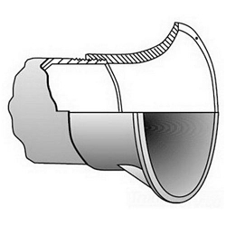 O-Z/Gedney TNS-300 Type TNS Conduit End Bell, 3 in, For Use With Threaded Rigid and IMC Conduit, Ductile/Malleable Iron, Hot-Dip Galvanized
