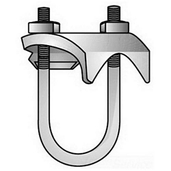O-Z/Gedney UBC-200G Type UBC Right Angle Conduit K-Clamp, 2 in, For Use With EMT/IMC/Rigid Metal Conduit, Malleable Iron, Hot Dip Galvanized