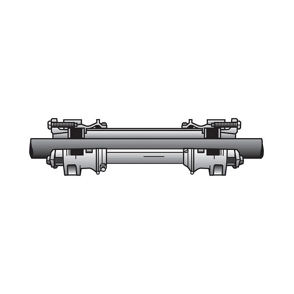 O-Z/Gedney WSK-40-366 Type WSK Watertight Cable Sealing Assembly and Fitting, For Use With Conduit, Cable, Pipe or Tubing, Ductile/Malleable Iron, Epoxy Zinc Coated