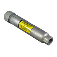 Appleton Rigid Conduit Expansion Coupling; Trade Size 5 Inch; Diameter 8 Inch; Length 13.5 Inch; Maximum Movement 8 Inch; Constructional Feature Weathertight; Material Malleable Iron; Approval UL 467; Used On Rigid Metal Conduit