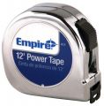EMC E125C Measuring Tape, 12 ft L x 1 in W Blade, Hardened Steel Blade, Imperial Measuring System