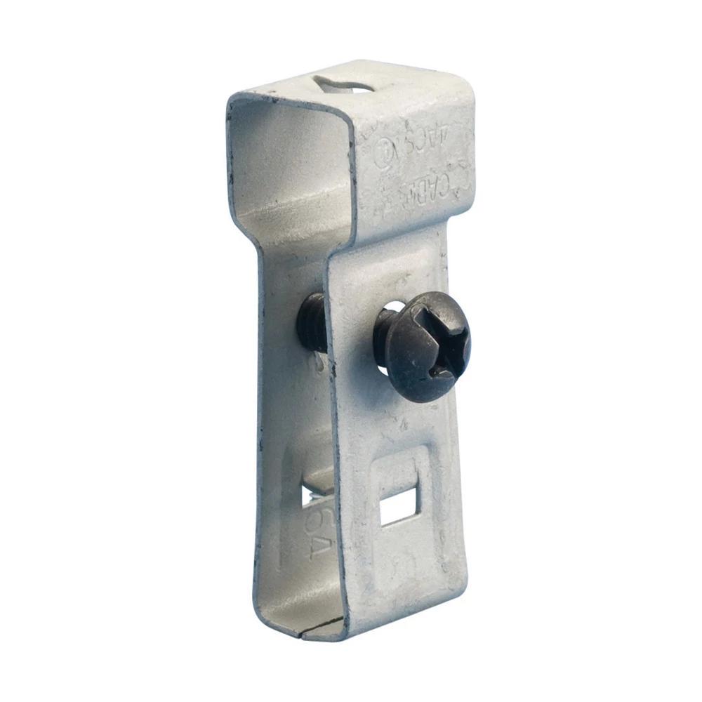 nVent CADDY 4ACS Conduit/Box to T-Grid Support With Screw, 1/4 in, Threaded Clip, Spring Steel, Caddy® Armor