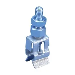 nVent CLIPM6-12X5 ERI4 Mounting Clip, For Use With Plain Busbar, M6 Thread, 0.47 in W x 0.16 in THK Busbar, Steel