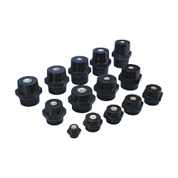 nVent ERIFLEX ISO1-12-38 ERI4 ISO/Imperial Low Voltage Insulator, 1.5 kV AC, Thread Connection, Polyester/Steel
