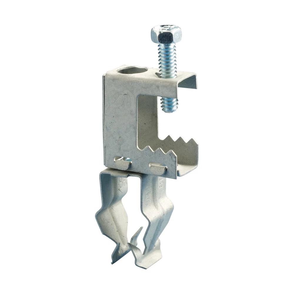 nVent BC16P BC-P Conduit to Beam Clamp, 1 in EMT, 3/4 in Rigid Conduit, 1/2 in THK Flange, 25 lb Ultimate Static Load, Spring Steel, Caddy® Armor