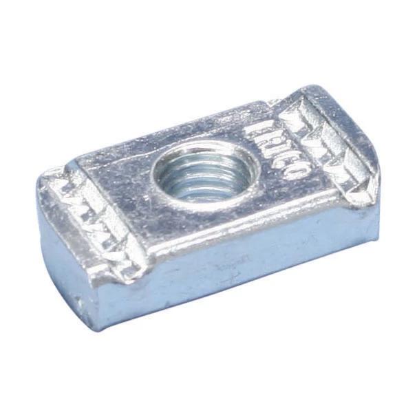 nVent NUT0050EG Strut Nut, 1/2 in Thread, 3:1 Static Load Safety Factor, 50 ft-lb Torque, For Use With ERISTRUT® 12 ga and 14 ga THK Type A/D/E Strut Channel, Steel