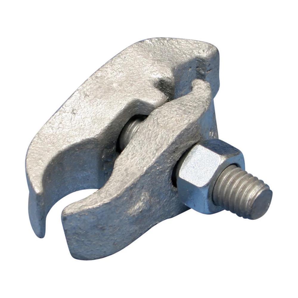 nVent PAR0100HD Parallel Pipe and Conduit Clamp, 1 in Pipe Conduit, 3/4 in THK Flange, Cast Iron, Hot-Dipped Galvanized