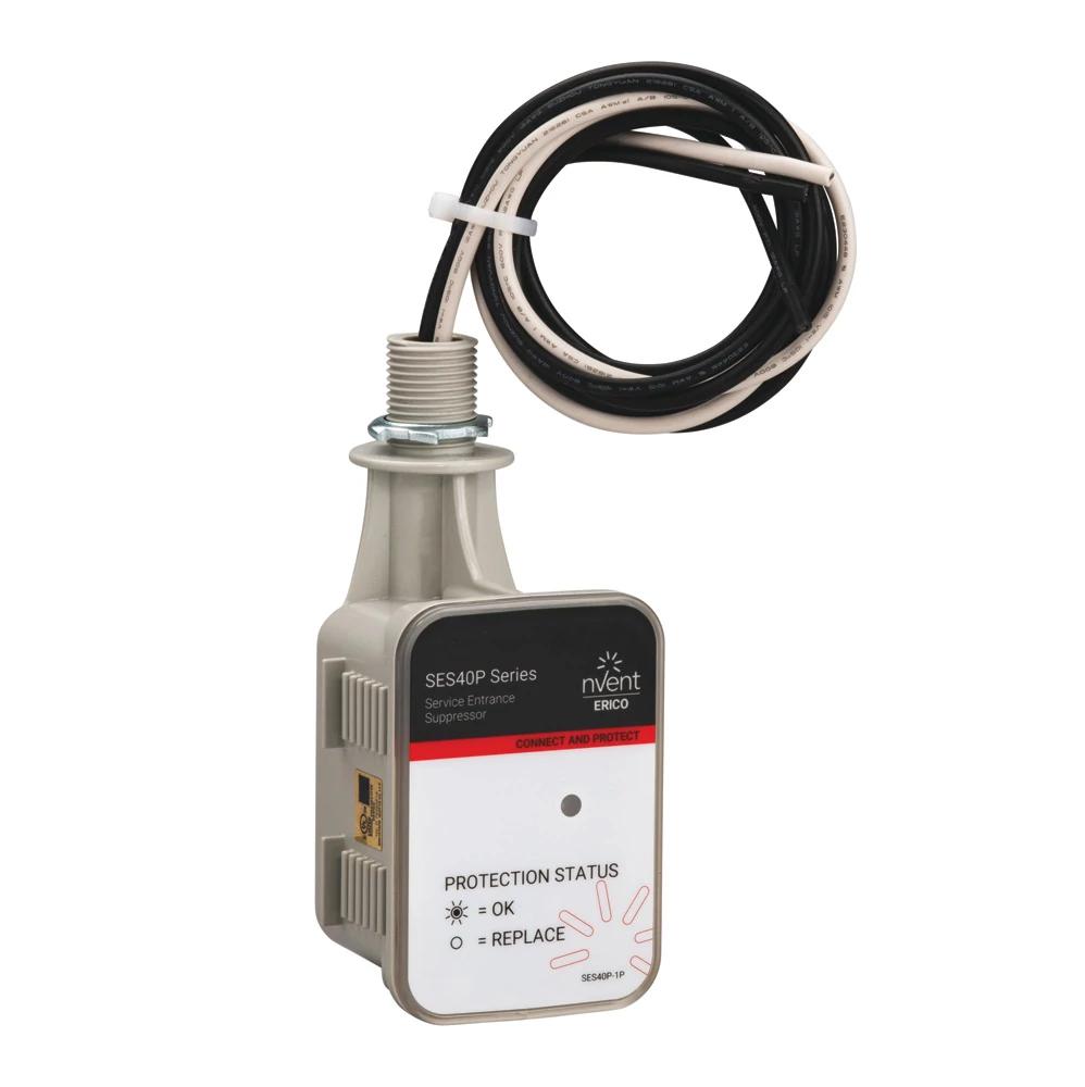 nVent ERICO SES40P120240SP Service Entrance Suppressor, 120/240 V AC, 0 to 100 Hz, 200 kA SCCR, 1 Phase