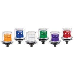 Federal Signal Electraray® 225XST-012-024M 225XST Warning Light, 12 to 24 V DC, Strobe Lamp, Surface Mount, Magenta Lens