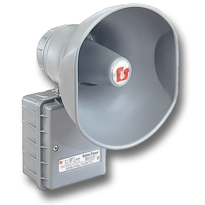 Federal Signal SelecTone® 300GC-240 Audible Signaling Device, 240 V AC, 0.1 A, 50/60 Hz, 110 dB Sound, CSFM Approved, cUL Listed, UL 1480