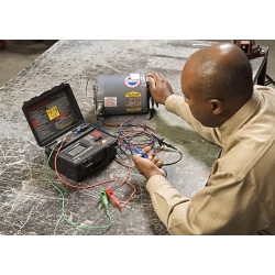Amprobe MO-100 Digital MilliOhm Meter, LCD Display, (8) 1.5 V DC AA Alkaline Batteries