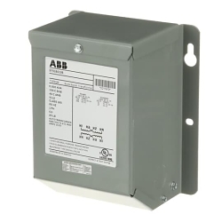 GE 9T51B0128 Type QB Dry Encapsulated Enclosed Small Standard Buck Boost Transformer, 120/240 V AC Primary, 16/32 VAC Secondary, 0.5 kVA Power Rating, 60 Hz, 1 Phase
