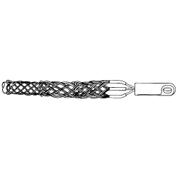 Greenlee 30478 Basket Type Multiple Strength Cable Pulling Grip, 0.75 to 0.99 in Cable, 41 in L Mesh, 1 in Dia Eye, 2880 lb Load, Galvanized Steel