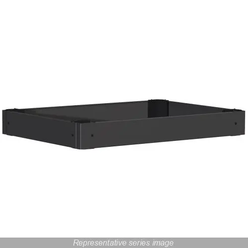 Hammond HPLD24 HMEPL Plinth Side Panel, 7.69 in H x 12.66 in W x 1/2 in D, For Use With HME Series NEMA 12 400 mm D Modular Freestanding Enclosure, Leveling Feet, Steel