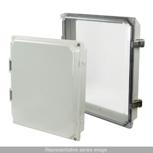 Hammond PJHMI2016H Hinged HMI Screw Cover Kit, 16 in W x 2 in D, For Use With NEMA Enclosure, Polycarbonate