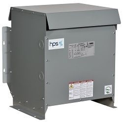 HPS DM014KD Non-Efficient Standard Drive Isolation Transformer With Thermal Warning Switch, 480 Delta V AC Primary, 240Y VAC Secondary, 14 kVA Power Rating, 60 Hz, 3 Phase