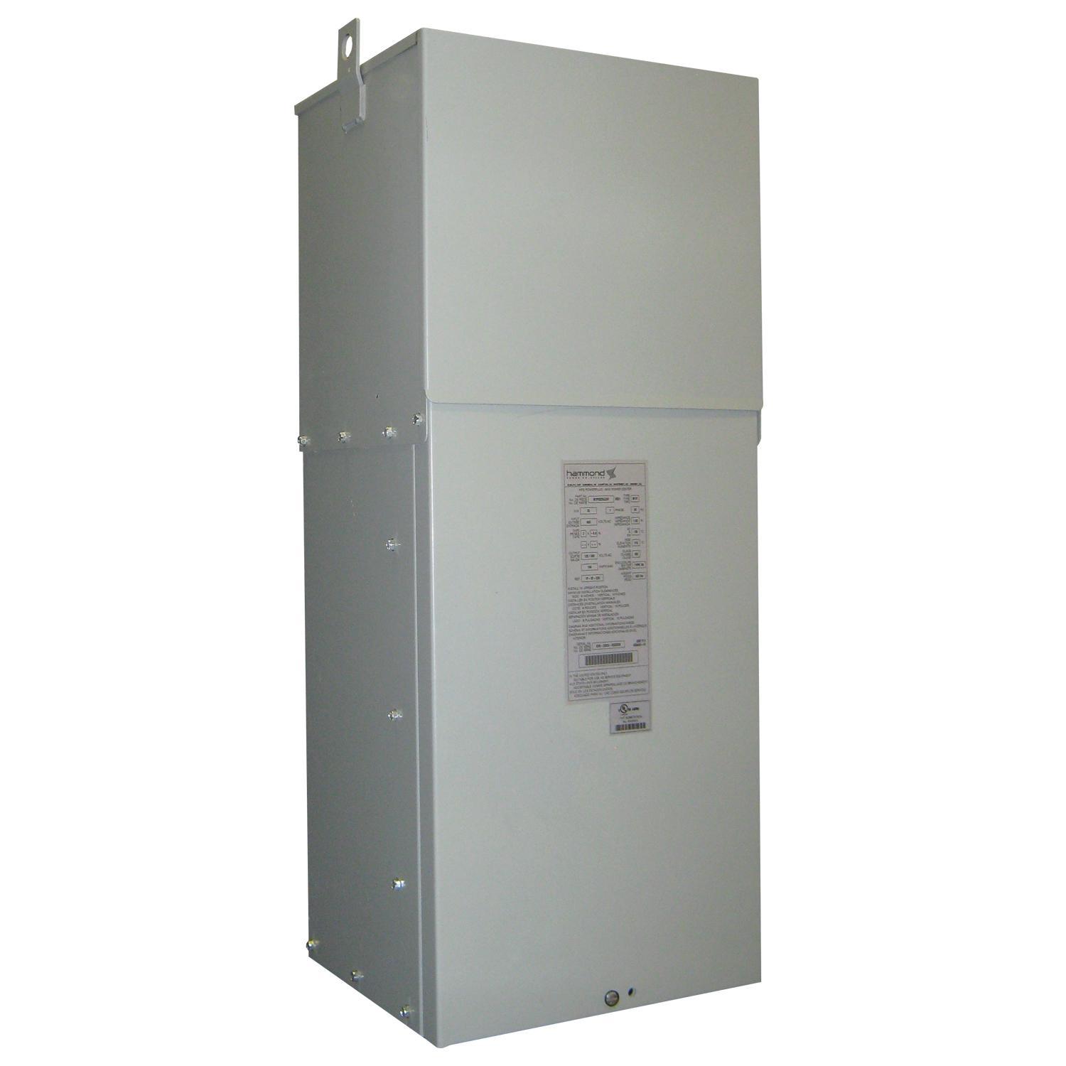 HPS M1PC007LESF7 PowerPlus™ Mini Power Center With Encapsulated Transformer, 480 V AC Primary, 120/240 VAC Secondary, 7.5 kVA Power Rating, 60 Hz, 1 Phase