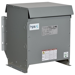 HPS SK3A0075KK4K Sentinel® K Shielded K-Factor Transformer, 480 Delta V AC Primary, 480Y/277 VAC Secondary, 75 kVA Power Rating, 60 Hz, 3