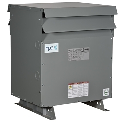 HPS SK3A0150KK4S Sentinel® K Shielded K-Factor Transformer, 480 Delta V AC Primary, 480Y/277 VAC Secondary, 150 kVA Power Rating, 60 Hz, 3