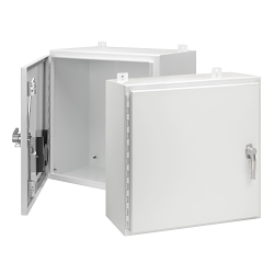 nVent Hoffman A30H2408SSLP3PTW A4SW3 Enclosure, 30 in L x 24 in W x 8 in D, NEMA 4X/IP66 NEMA Rating, 304 Stainless Steel