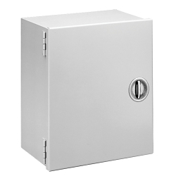 nVent Hoffman A30N206LP A1M Medium Enclosure With Recessed Handle, 30 in L x 20 in W x 6.62 in D, NEMA 1/IP30 NEMA Rating, Steel