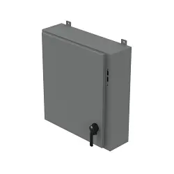 nVent A36X1E2810 A26M1 1-Door Low Profile Disconnect Enclosure With Handle, 36 in L x 28-1/4 in W x 10 in D, NEMA 12/IP55 NEMA Rating, Steel