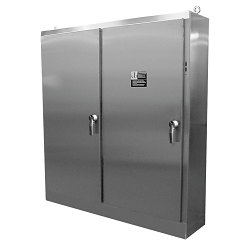 nVent A72XM4EW18SSN4 A28S4 4-Door Disconnect Enclosure, 72.12 in L x 158 in W x 18.12 in D, NEMA 4X/IP66 NEMA Rating, 304 Stainless Steel
