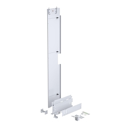 nVent A74BP24 PNLFS Universal Barrier Panel, 23.8 in W x 73.8 in H, Mild Steel, White