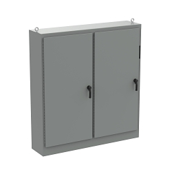 nVent Hoffman A84XM7818FTCLP4 A4L3D 2-Door Disconnect Enclosure, 84.12 in L x 78-1/2 in W x 18.12 in D, NEMA 4/IP66 NEMA Rating, Steel