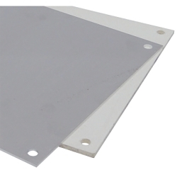 nVent ABP2016S ARIA Mounting Plate, 0.06 in L x 13.78 in W x 17.72 in H, Mild Steel, Light Gray