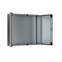 nVent Hoffman ADR1001230 2-Door Wall Mount Enclosure, 1200 mm W x 300 mm D x 1000 mm H, 12/13/IK10/IP55 NEMA Rating, 304L Stainless Steel