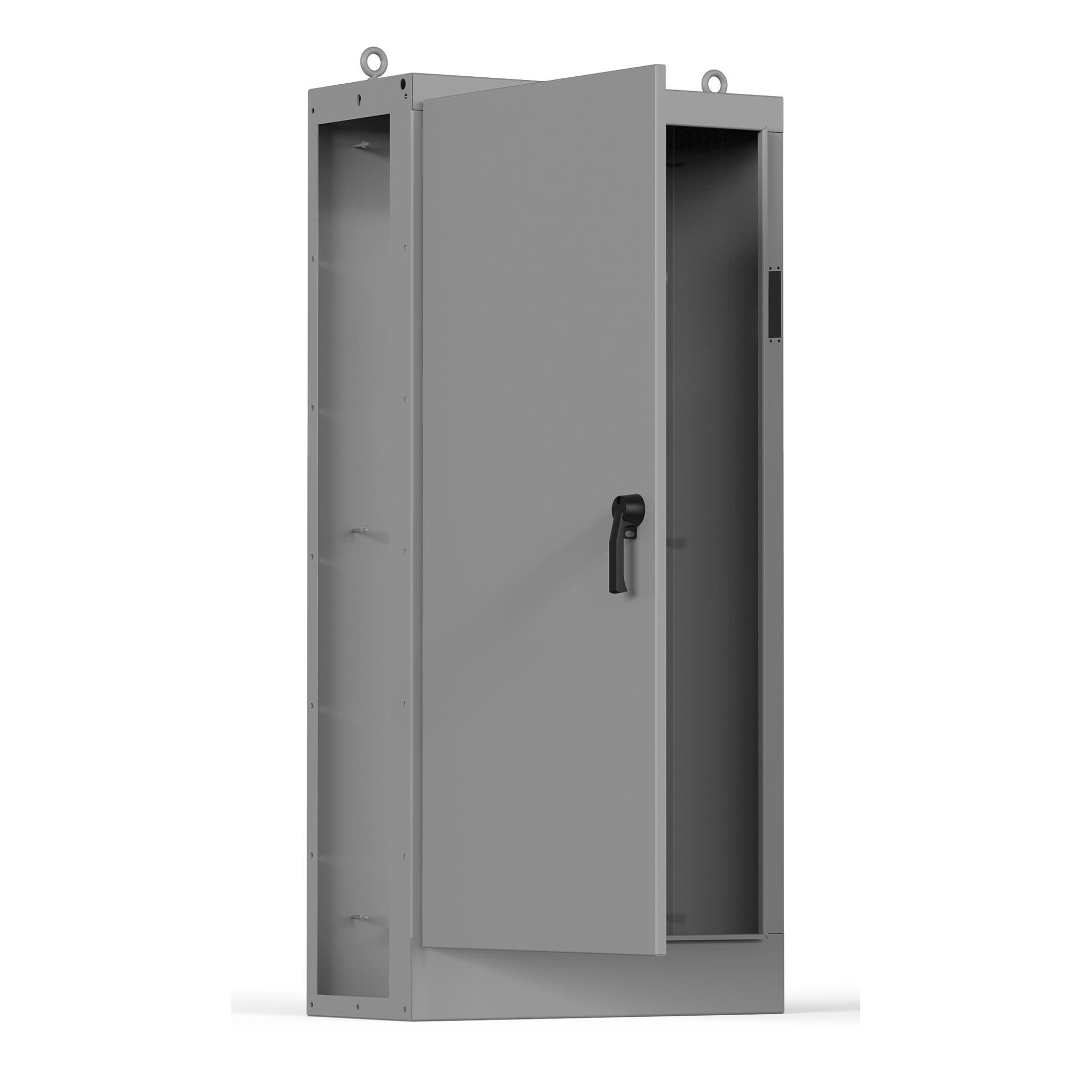 nVent Hoffman AU84X4018LUCLP Free-Stand Enclosure, x 40.24 in W x 18.11 in D, Type 4/Type 12/Type 3R NEMA Rating, Mild Steel