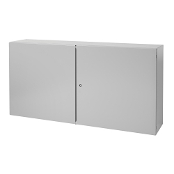 nVent Hoffman CONCEPT™ CTD24428 CW1 2-Door Enclosure, 24 in L x 42 in W x 8 in D, NEMA 4/12/IP55 NEMA Rating, Steel