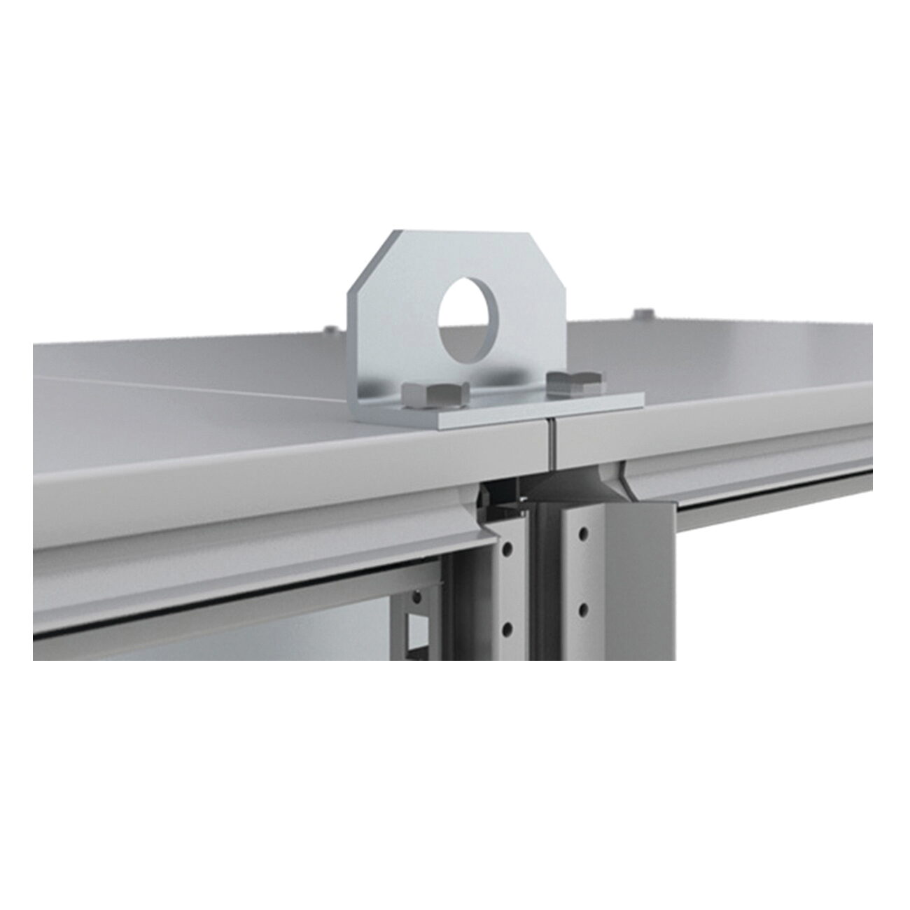 nVent Hoffman LC02 Lifting Device, For Use With Floor Standing Enclosure, 7 ga Mild Steel, Unpainted